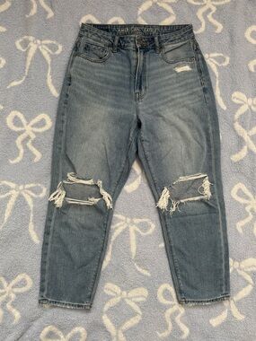 American Eagle Ripped Mom Jeans (4 x-short)